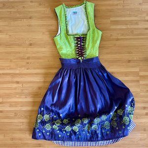 Country Line Authentic German Dirndl Dress + Blouse Size 36